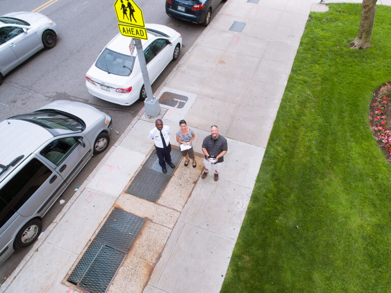 Aerial view captured during a licensed commercial drone flight in New Jersey