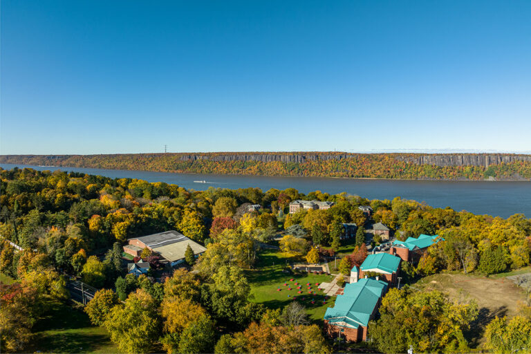 Commercial development site from above, Hastings-on-Hudson, NY