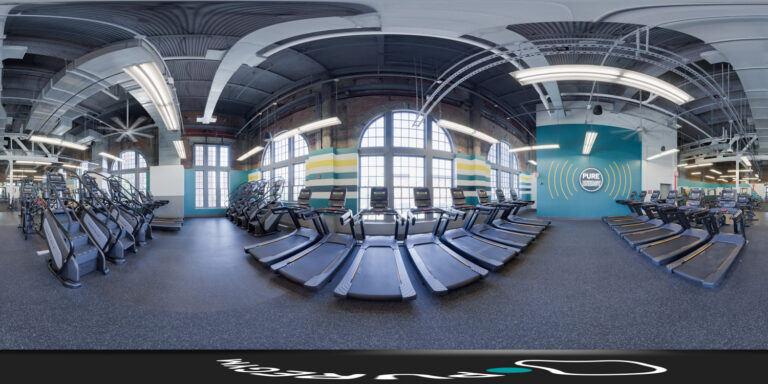Equirectangular 360 panorama frame used to build a virtual tour