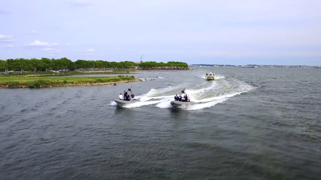 Wedding Arrival by Boat video, Jersey City, NJ