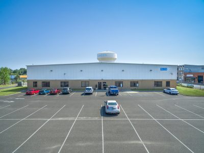 Drone aerial of the Nutsco warehouse facility, Camden, NJ